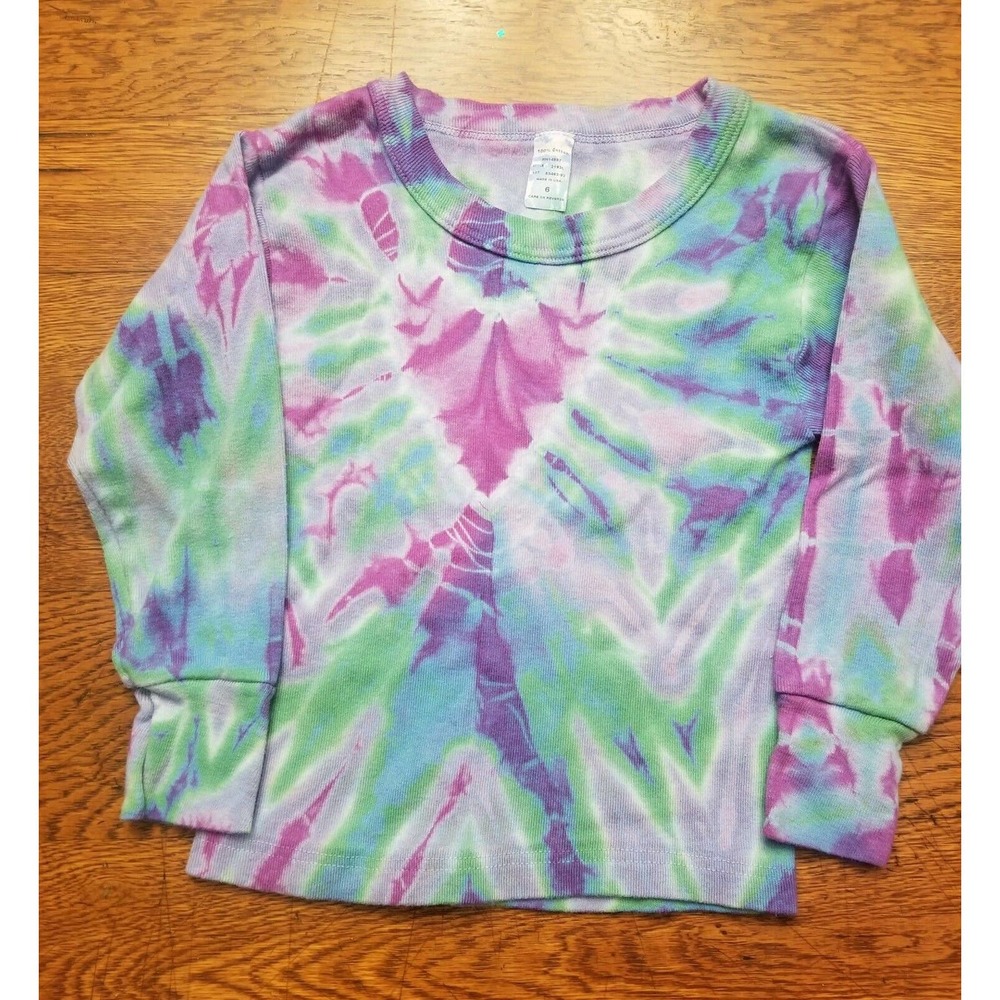 Children's Tie Dye Long Sleeve Shirt Grateful Dead Phish Hippie